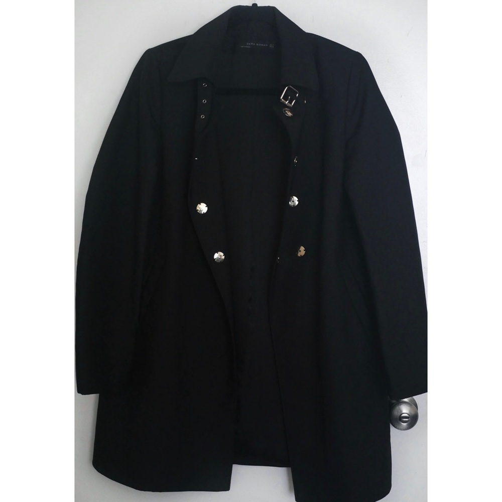 Markdownzara Buttoned Down Technical Trench Coat - image 1